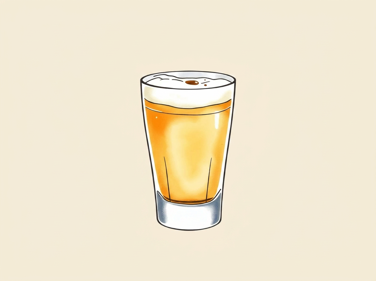 Whiskey Sour cocktail illustration