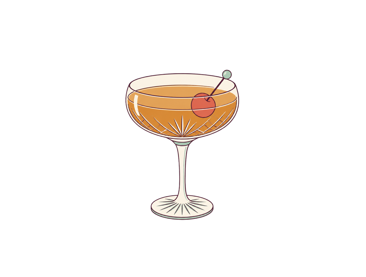 Widow's Kiss cocktail illustration